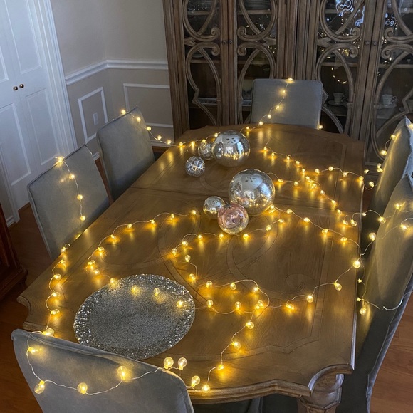 RH NORTHERN STARLIT CLEAR GLASS STRING LIGHTS 50’ - Picture 7 of 16